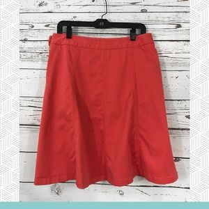 L.L. Bean - Gored Twill A-Line Skirt